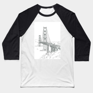 Golden Gate Bridge Baseball T-Shirt